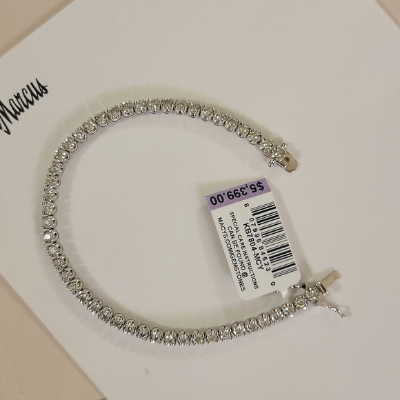 Diamond 💎 Tennis Bracelet 2ct. t.w in 10k White Gold. Brand New w/tag - Picture 2 of 6